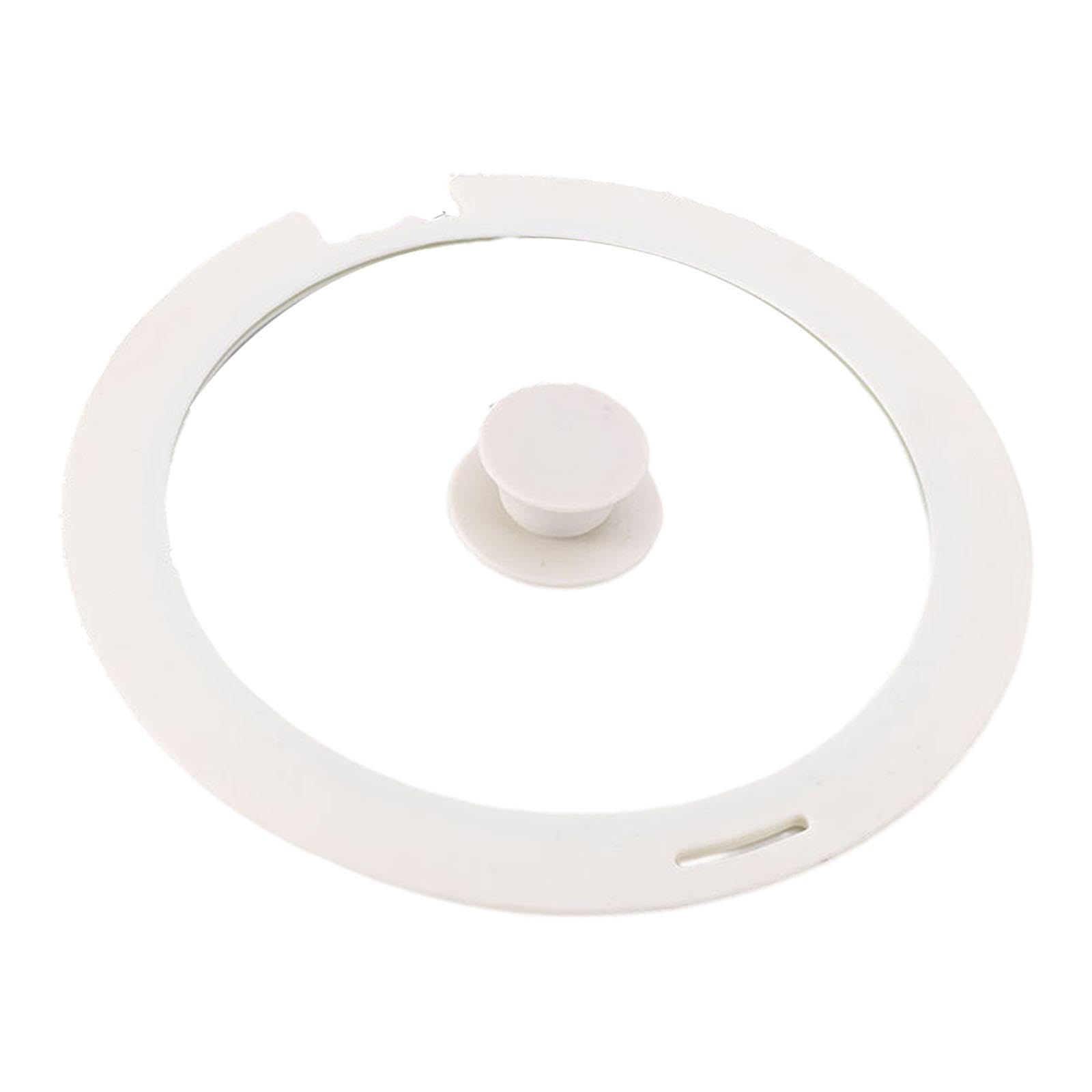 Tapa de Silicona para ollas, sartenes, woks, Tapa de Vidrio, Universal, White M
