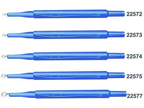 Gima - Sterile Einweg-Hautküretten, scharfe Klinge aus nahtlosem rostfreiem Edelstahl, Latex-frei, ergonomischer Handgriff, Größe: Ø 3 mm, Packung mit 10 Küretten in Blister.