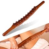 Body Sculpting Tool:Our Guasha Wood Stick Tool has 20 beads,With double-sided grooves that fit your body's structure, our wood tool helps remove localized fat, shape your waist, lift your buttocks, and tighten your skin. It also targets your legs, ne...