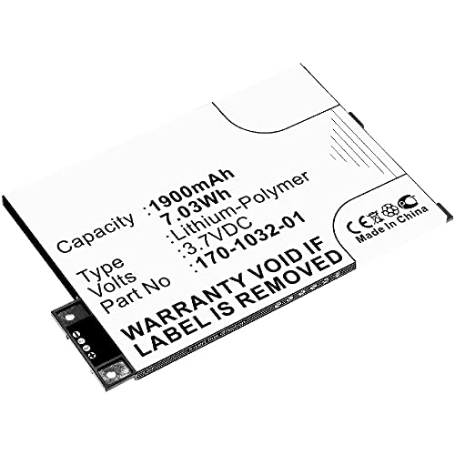 image for Synergy Digital E Book E Reader Battery, Compatible with 170-1032-00 E