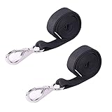 SUNOOM Adjustable Bimini Top Straps,Boat Awning Webbing Straps with Stainless Stee Heavy Duty Snap Loops,Bimini Top Hardware,Marine Nylon Top Straps Adjustable, Boat Awning Hardware 2PCS
