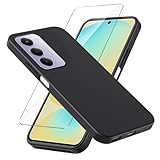 Cover di alta qualità Nero TPU morbida silicone + 1 x pellicola protettive transparente in vetro temperato progettato esclusivamente per Xiaomi Redmi 15 4G/5G(6.9 pollici)