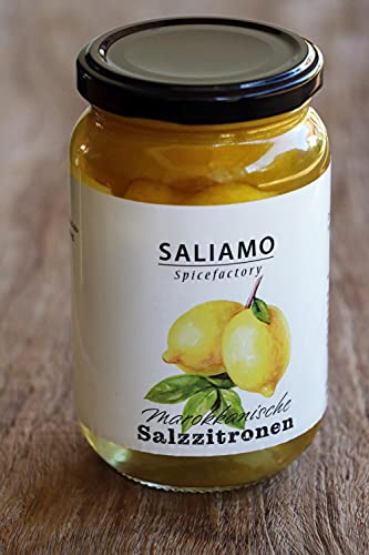 200g Original marokkanische eingelegte ganze Salzzitronen, afrikanische Delikatesse, nordafrikanische Küche, zu Fisch, Hünchen, Fleisch | Saliamo