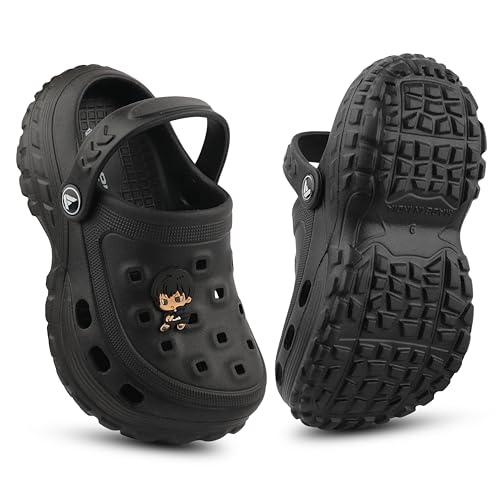 Image of FUEL Poddle Comfortable Indoor & Outdoor Casual Garden Clogs, Soft Cushioned Footbed and Lightweight EVA Slip-On Kids Clogs for Boys & Girls