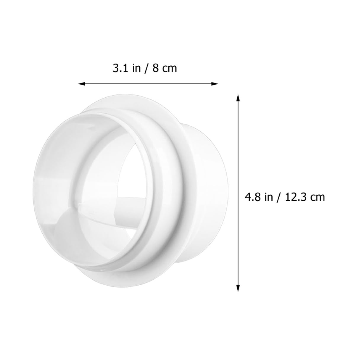 Hemobllo 4stücke Duct Connector Mit Rückflussverhinderer Ventilationssystem Für Klimaanlagen Und Abluftschläuche Material Installieren Langlebig Und Wiederverwendbar