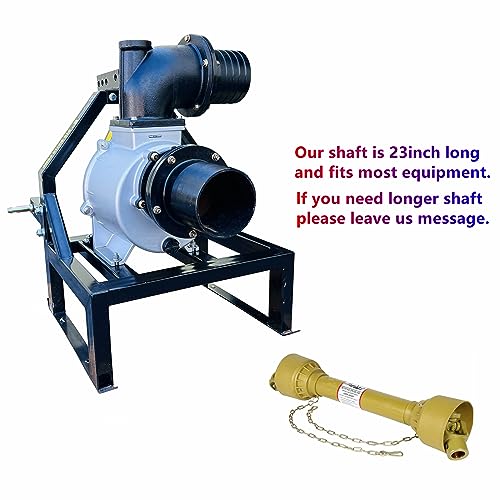 Sigma 6"-Inch PTO-Driven Clear Water Pump with 3-Point Hitch & Shaft Gear Drive – Tractor-Powered, 30 PSI Output, 16–20 ft Lift