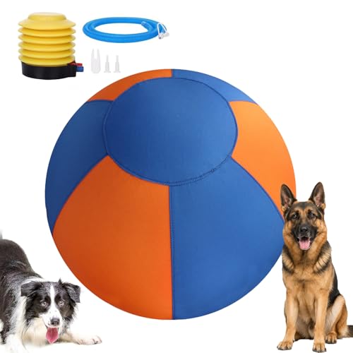 Herding Ball for Dogs, Giant Ball, Durable Inflatable Herding Toy, Natural Instinct Exercise Balls for Outdoor Exercise and Mental Stimulation (#B,Large)