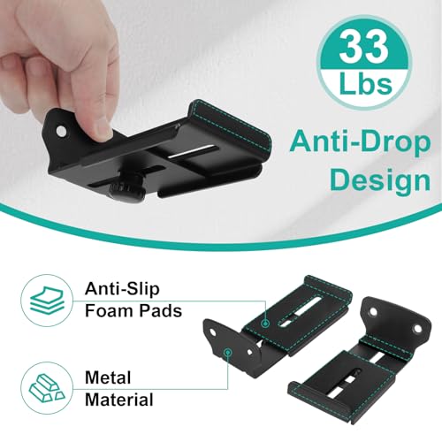Soporte de barra de sonido ajustable de gran carga para pared 3