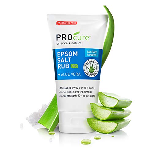 ProCure Epsom Salt Rub Gel with Aloe Vera, 6 Ounce Tube, 2 Count
