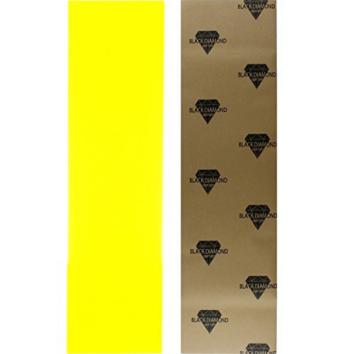 BLACK DIAMONDSkateboard Grip Tape Sheet Yellow 9" x 33" Griptape