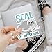 (3 Pcs) Seal of Approval Sticker – Cute Pun Animal Seal Vinyl Decal 3 inches Waterproof for Laptop, Water Bottle, Notebook, Journal, Scrapbook – Funny Gift for Students, Coworkers, Friends
