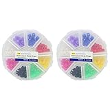 Healifty 320Pcs Silicone Dental Code Rings for Instrument Identification Color Coded Orthodontic Markers for Easy Clean Non-Toxic Dental Tool Rings