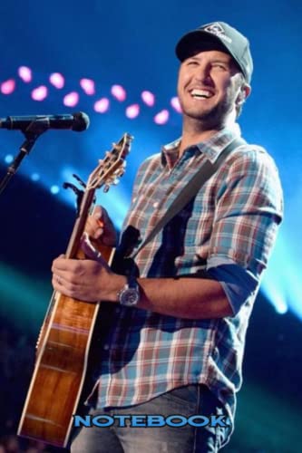 Photo de Notebook : Luke Bryan Lined Notebook for Fan - Writing Journal Notepad, Thankgiving Notebook ,Christmas,Newyear Idea #216