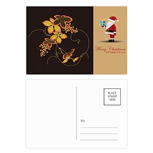 Cartes postales fleurs japonaises marron lot de 20 idées cadeaux pour passionnés de papeterie