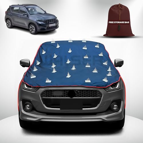 Image of WALSER Spike Car Cover for Kia Sonet | Anti-Climb Nail Guard for Dogs & Monkeys | Protects Bonnet, Roof & Dicky | UV, Dust & Snow Protection | Spike Cover with 4 Adjustable Hook