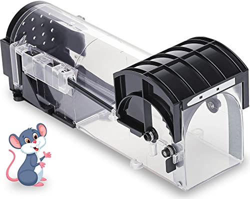 Mouse Trap, Humane Traps for Indoors, Rodent Control Trap High Sensitive No Kill, Mousetrap Friendly Kids & Pet, Professional Mice Catcher Reusable Easy to Use