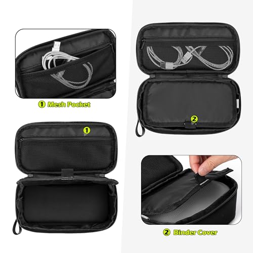 GRAOSO Speaker Carrying Case Compatible with Bose SoundLink Flex Bluetooth Speaker, Extra Mesh Pocket for Charger, Cables and Other Accessories, with Detachable Shoulder Strap to Easy Carrying, Black - Thumbnail 3