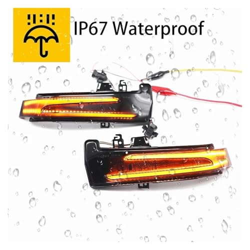 Luz LED intermitente dinámico con parpadeo secuencial continuo para retrovisor 6