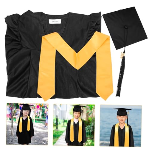 Robe de graduation pour enfants, cadeau de diplôme en polyester - 3