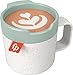 Produktbild Fisher-Price HGB86 - Rasselnder Beißring Kaffee Latte, Babyrassel und Beißhilfe in Kaffeebecher-Form, Babyspielzeug für Babys ab 3 Monaten