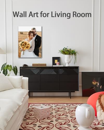 Canvas Prints with Your Photos(Framed 8×10), Ship Next Day Personalized Wall Art for Living Room, Bedroom, Office Decor, Custom Photo Gift for Family, Friends, Couples, Ready to Hang