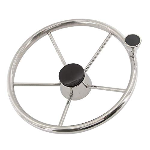 Volant de bateau NovelBee à 5 rayons en inox pour vos sorties mer