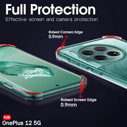 Image of TheGiftKart Crystal Clear Back Cover Case for OnePlus 12 5G | Shock Proof 360 Protection | Hard Clear Back Cover Case for OnePlus 12 5G (PC & TPU, Transparent Bumper)