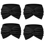 4 Pcs Turban Headbands for Women, Wide Vintage Head Wraps, Knotted Cute...