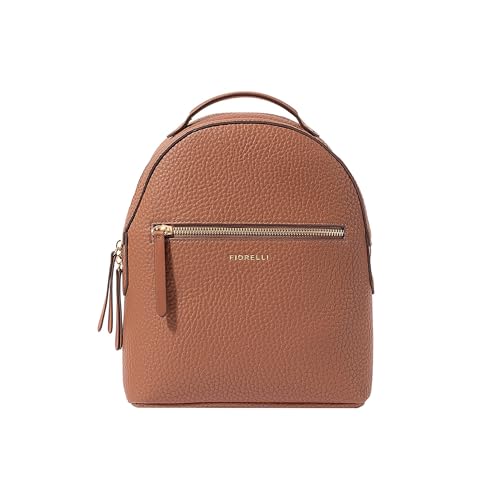Fiorelli Women's Anouk Backpack, Stylish Small Backpack with Adjustable Straps & Pockets, Tan Faux Leather