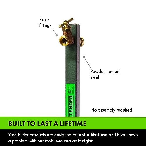 Yard Butler Free-Standing Hose Reel & Hose Bib Extender - Premium Gardening Tools for Lawn Care