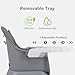 INFANS 9 in 1 High Chair, Convertible Baby Highchair for Babies and Toddlers, Table and Chair Set Building Block Infant Dining Booster Seat, Kids Stool with Activity Children Play Kitchen (Grey)