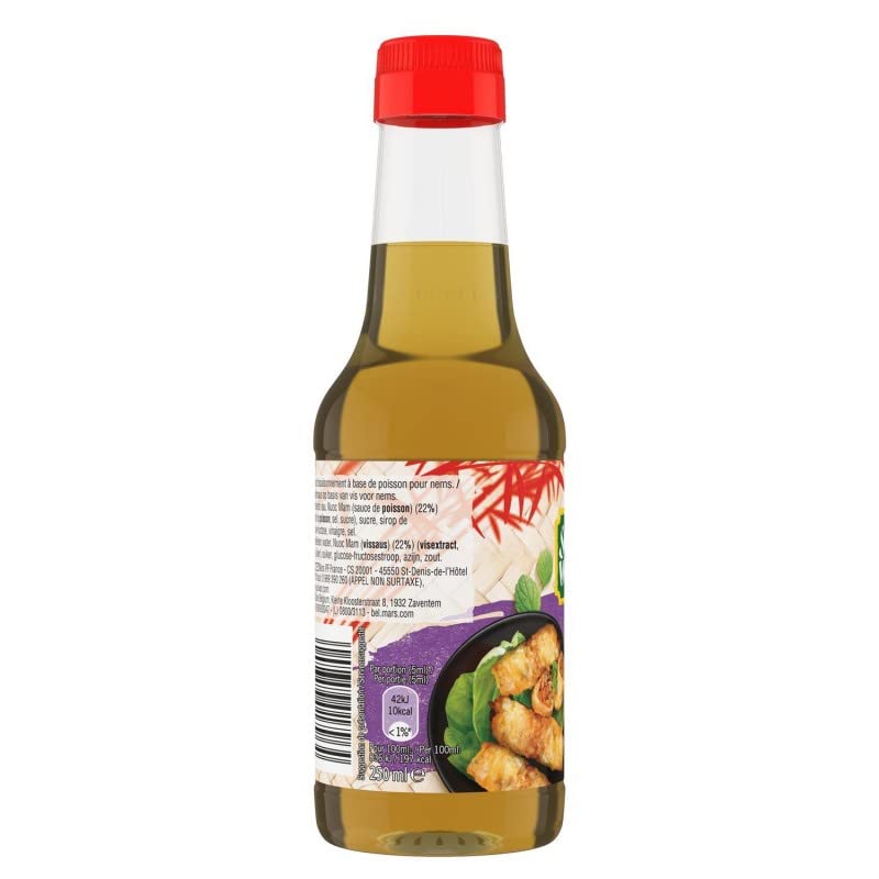 SUZI WAN Sauce pour Nems 250ml - Le secret pour des nems savoureux - Saveurs d'Asie à la maison - Lot De 3 - Vendu Par Lot
