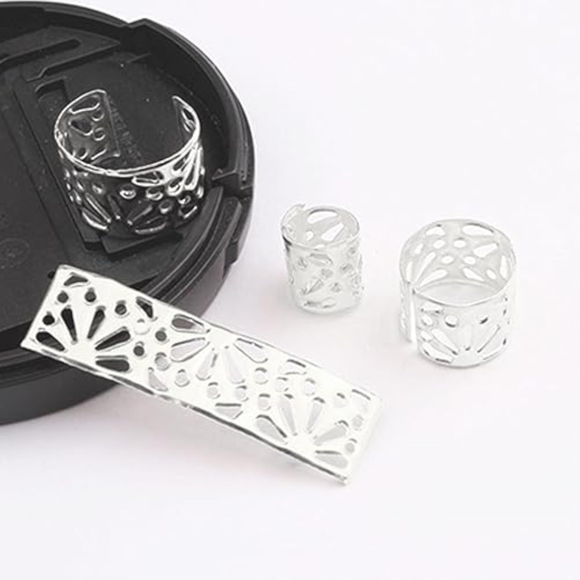 100Pcs Dreadlocks Beads for Beard Decoration