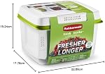 Rubbermaid FreshWorks Produce Saver, Medium and Large Produce Storage Containers, 3 Pack