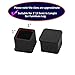 SpzcdZa 1 inch x1 inch Rubber Square Feet Furniture Table Chair Leg Foot Cover Caps Chair Leg Floor Protectors, Wood Floor Protector 1