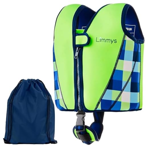 Limmys Premium Schwimmweste für Kinder – Moderne Schwimmhilfe für Jungen, Mädchen und Kleinkinder – Mit praktischer Tragetasche