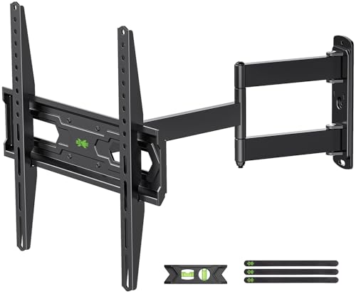 USX-MOUNT TV Wandhalterung Schwenkbar für 26-55 Zoll Fernseher bis zu 36 kg, Wandhalterung Fernseher Max VESA 400x400 mm, Neigbare Ausfahren TV Halterung, XMM020