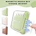 Portable Travel Magnetic Sewing Needles Case with 5 Sizes 10 PCS Sewing Sharp Needles Hand Quilting Needles,Embroidery Needles Magnetic Needle Holder for Hand Sewing Art Crafts Repair(Green)