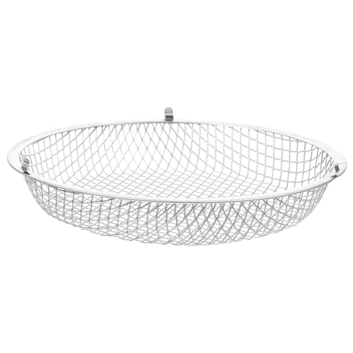 VICASKY Couvercle de Lampe Chauffante en Fer Argenté Anti-brûlure pour Reptiles et Animaux Grimpeurs, Accessoire Facile à Retirer pour Lampe de Nuit Jour