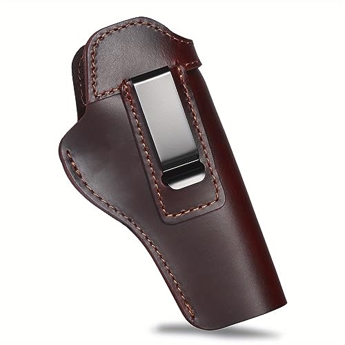 ACEXIER Tactique Étui de Transport dissimulé en Cuir véritable 1911, Compatible avec Colt/Springfield / S1g / Browning/S & W 1911 (Brown)