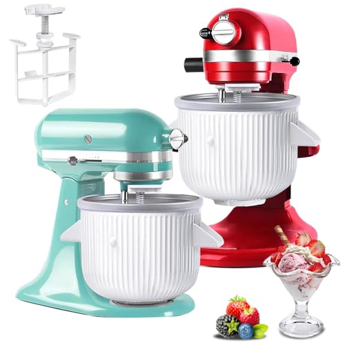 Ice Cream Maker Attachment for KitchenAid Stand Mixer, Compatible...