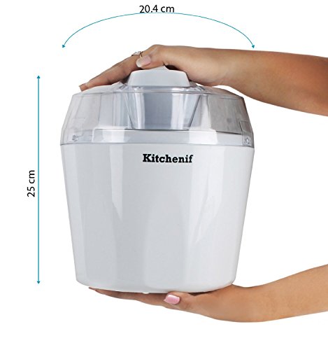 Image of Kitchenif Ice Cream, Sorbet, Slush & Frozen Yoghurt Maker Capacity 1.5 liters (1.5 Litr Quart)