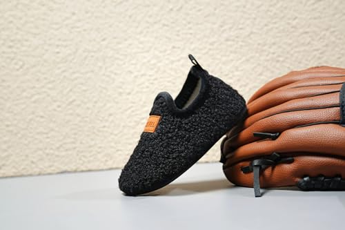 SLEVEL Comfort Toddler Slippers Lightweight Little Kids Indoor Non Slip Grip Around The House Home Shoes for Boys Girls4