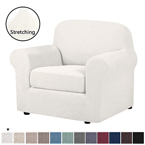 H.VERSAILTEX 2-Pieces Armchair Cover Chair Slipcovers with Arms Furniture Protector Cover Fit Armchair