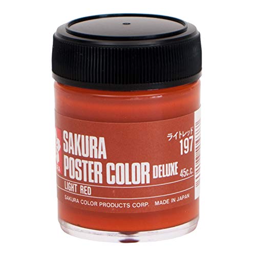 サクラクレパス 絵の具 ポスターカラーDX 45ml ライトレッド PWD45ML#197
