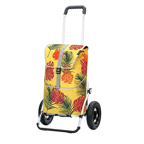 ANDERSEN Einkaufstrolley - Royal Shopper Lotta gelb 46 L Einkaufswagen,funktional,langlebig, Aluminium, klappbar, luftbereiftes Kugellagerrad