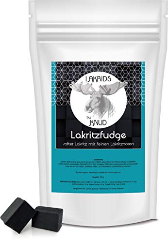 Lakrids Knud | Lakritz Fudge, softe Stücke mit feinem Lakritzgeschmack, Weichkaramell mit Lakritz 150g Cover