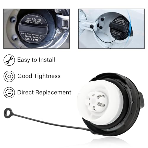 Image of Gas Cap Fuel Cap Fit for Subaru, 2010-2024 Outback Impreza Legacy, 14-23 Forester, 13-23 Brz, 13-24 Crosstrek, 15-23 WRX, 19-23 Ascent, Replace 42031AJ000 42031FJ000 42031FJ001 Gas Tank Fill Cap