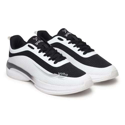 Image of YOHO RushHour Dynamiq Sports Shoes for Men |Cushioned Insole, Stylish, Casual & Sneakers for Gents | Lightweight, Anti-Skid Shoe for Gym, Walking, Running & Everyday Use-1800