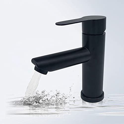 Bassin mélangeur robinets anti-calcaire noir mat pour évier durable